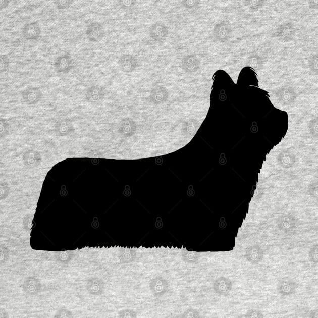 Skye Terrier Silhouette by Coffee Squirrel